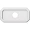 Ekena Millwork Emerald Architectural Grade PVC Ceiling Medallion, 16"W x 8"H x 3"ID x 5 1/2"C x 1"P, One-Piece CMP16X8ED-03000 - alternate 1